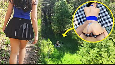 Almost Blew My Load Deep Inside That Tight Asian Pussy While We Were Fucking On The Hiking Trail.