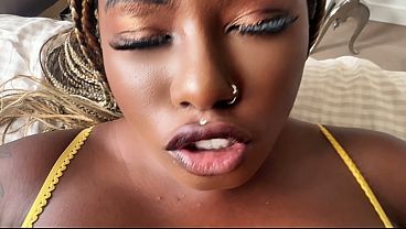 Ebony Xeinna Rose Takes Step-brother’s Big White Cock From Her Pov